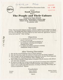 The People and Their Culture