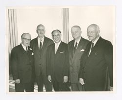 Roy Howard with men at Pinnacle Club NY