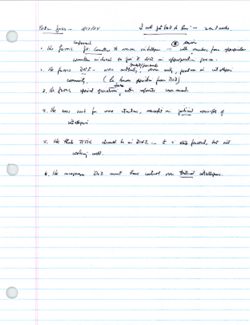 "Porter Goss - 3/17/04" [Hamilton’s handwritten notes], March 17, 2004