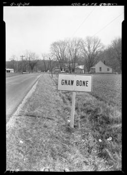 Sign at Gnaw Bone for Compton Co., Chicago