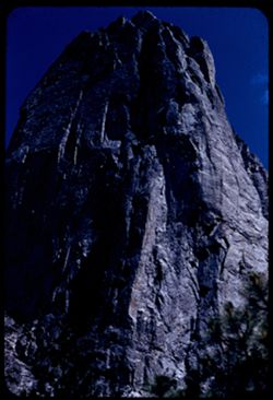 Sentinel Rock  7000 ft. from Yosemite Valley floor