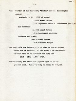 "Notes for Remarks at Foundation Day Dinner." -Indianapolis Athletic Club. April 23, 1942