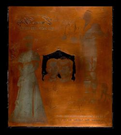 The Emperor Waltz copper printing plate