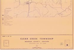 [Monroe County, Indiana, existing use of land.] Sheet 8. Clear Creek Township, Monroe County, Indiana, existing use of land
