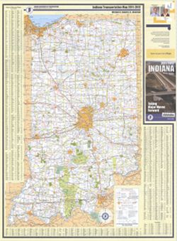 Indiana transportation map, 2011-2012