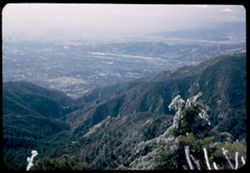 Looking down - SW - from top of Mt. Wilson
