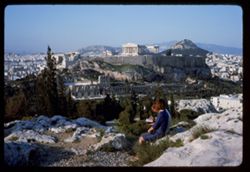 Acropolis seen from Philopappos ATHENS