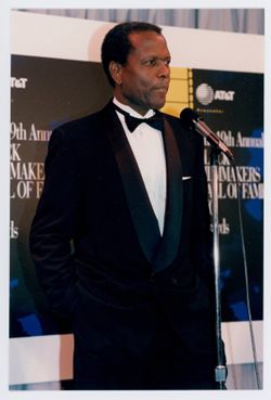 Sidney Poitier on stage