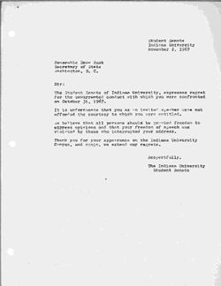 R-26 Resolution of Regret to Secretary of State Dean Rusk, 02 November 1967