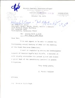 Letter from J. Pierre Kolisch to Robert T. Edell re S. 1679, October 10, 1979