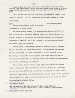 "Notes Baccalaureate." -Auditorium June 13, 1954