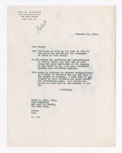 24 November 1936: To: Henry R. Luce. From: Roy W. Howard.