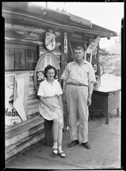 Harold Campbell and daughter, Helmsburg