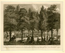 Ontbijt der Marseillaanen, in de Elijseeche Velden, op den 30sten van Hooijmd. 1792