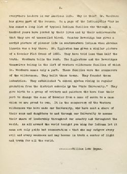 Untitled speech - to alumni? 1 May 1929 (?)