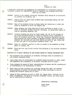 R-30 Resolution Concerning the Possession of Liquor, 14 November 1968