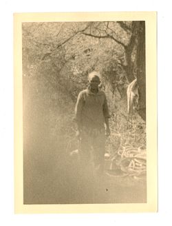 Obscured image of hunting guide