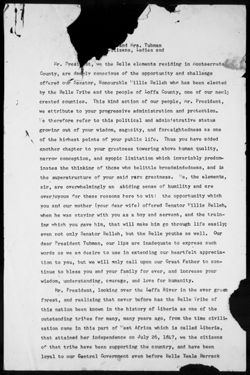 Montserrado County - General Correspondence, 1941-1971, undated