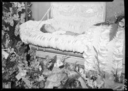 Mrs. Bradly, in casket