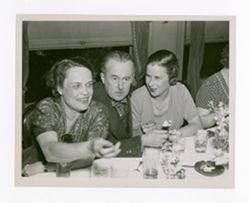 Roy Howard dining with Grace Huse and another woman