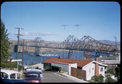 Carquinez Strait Old bridge and new twin - from Crocket