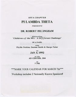 Pi Lambda Theta Iota Chapter records, 1920-1995, C272 
