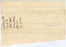 Receipt made out to Leroy Mayfield in the amount $8.00, 13 October 1838
