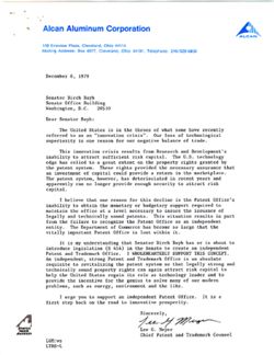 Letter from Lee G. Meyer to Birch Bayh, December 6, 1979