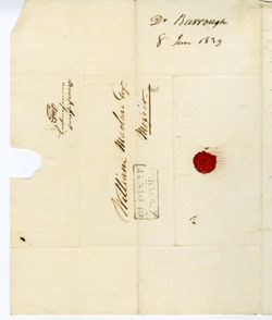 Burroughs, M. [Dr.], Vera Cruz to William Maclure, Mexico., 1839 June 8