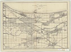 Map of Gary, Indiana and vicinity