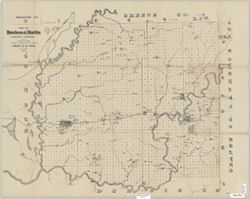 Map of Daviess & Martin counties, Indiana