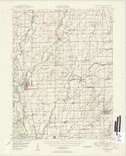 Edinburg Quadrangle Indiana : 15 minute series (topographic) [1950 printing with vegetation]