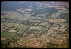 London suburbs seen from Pan Am jet Flight 125