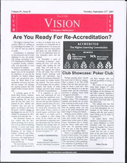 2007-09-11, The IUSB Vision