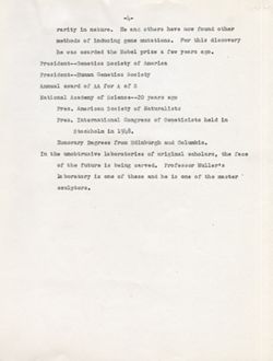 "Notes for Remarks Introducing H.J. Muller to Legal Institute Sponsored by the State Bar Association and Indiana University School of Law." -Indiana University Union Building. July 11, 1950