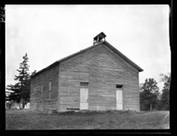 Old church at Indian cemetery on Slocum trail
