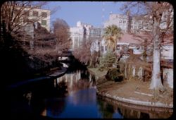 The little San Antonio river from Commerce St. looking northwest