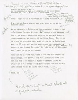 "Remarks at Occasion of the 50th Anniversary of Union Board," November 20, 1981
