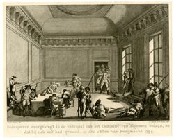 Maximilien being brought into a room in 1794