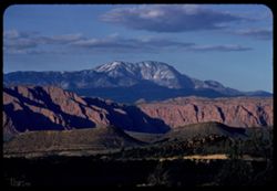 Snow-capped Pine Valley Mountain near St. George, Utah