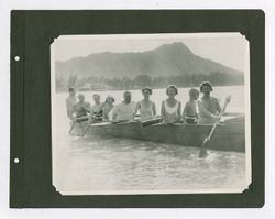 Roy W. Howard boating with friends and family