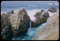 Surf and rocks at Point Lobos, Calif.