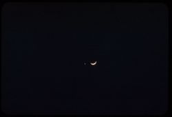 Venus seen very near the moon 8:30