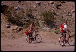 Family cyclists  Palm Canyon