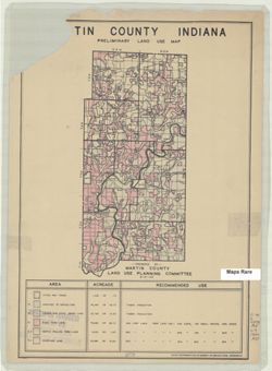 Martin County Indiana preliminary land use map
