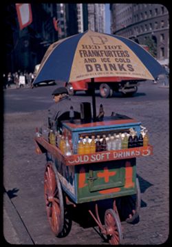 Portable soft drink stand at Bowling Green