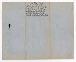 Lincoln, Abraham to Seward, William Henry. 1863, Feb. 17