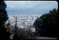 San Francisco - glimpse of city from 21st & Sanchez