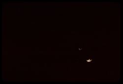 Moon and Venus 8:50 pm
