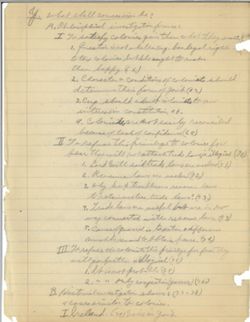 Student Notebook-English II B, John W. Lewis, 1915-1916